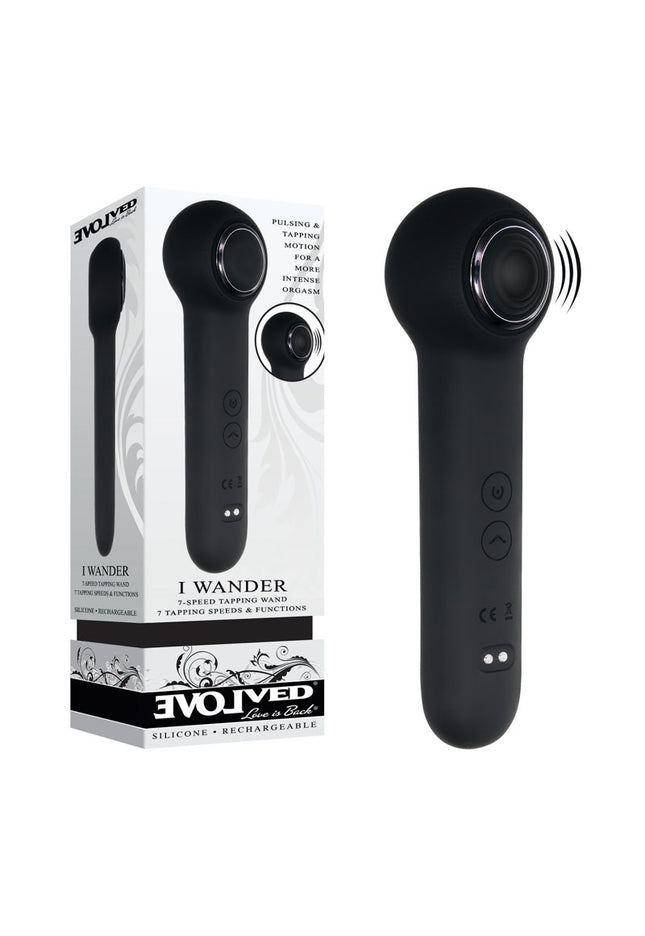 Evolved I WANDER - Black USB Rechargeable Stimulator Wand