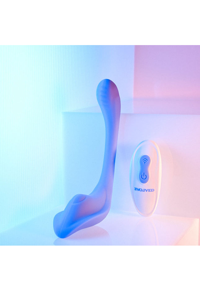 Evolved ANYWHERE VIBE - Purple USB Rechargeable Flexible Vibe with Remote