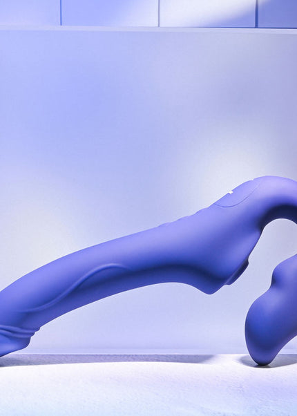 Evolved 2 BECOME 1 - Purple 23.5 cm USB Rechargeable Strapless Strap-On with Remote