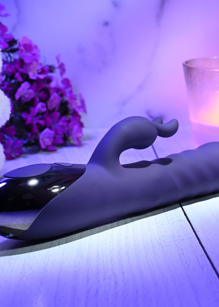 Evolved RASCALLY RABBIT - Purple 22.9 cm USB Rechargeable Rabbit Vibrator