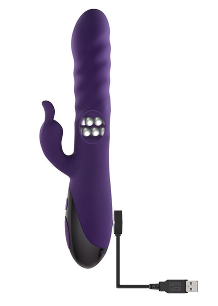 Evolved RASCALLY RABBIT - Purple 22.9 cm USB Rechargeable Rabbit Vibrator
