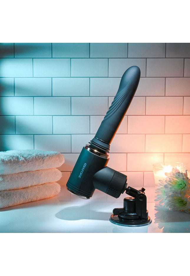 Evolved TOO HOT TO HANDLE - Black USB Rechargeable Thrusting Vibe with Stand