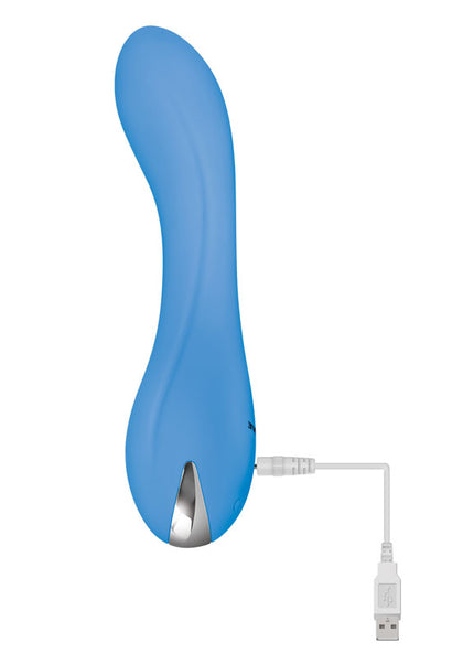 Evolved BLUE CRUSH - Blue 12 cm USB Rechargeable Mini Vibrator