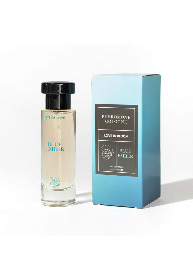 Eye Of Love Love In Bloom Blue Ember Pheromone Cologne - 30ml - Citrus & Cedar Scented Pheromone Cologne for Men to attract Women - 30 ml Spray