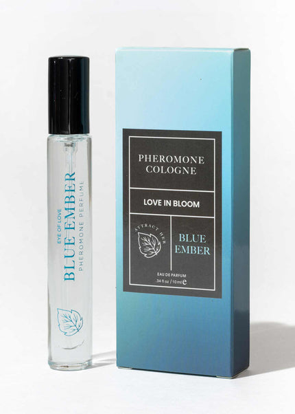 Eye Of Love Love In Bloom Blue Ember Pheromone Cologne - 10ml - Citrus & Cedar Scented Pheromone Cologne for Men to attract Women - 10 ml Spray