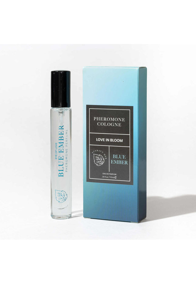 Eye Of Love Love In Bloom Blue Ember Pheromone Cologne - 10ml - Citrus & Cedar Scented Pheromone Cologne for Men to attract Women - 10 ml Spray