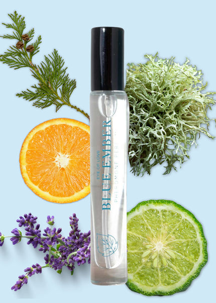 Eye Of Love Love In Bloom Blue Ember Pheromone Cologne - 10ml - Citrus & Cedar Scented Pheromone Cologne for Men to attract Women - 10 ml Spray