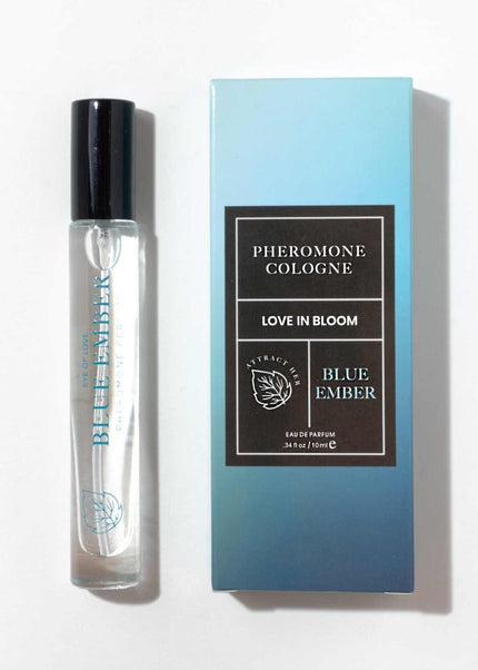 Eye Of Love Love In Bloom Blue Ember Pheromone Cologne - 10ml - Citrus & Cedar Scented Pheromone Cologne for Men to attract Women - 10 ml Spray