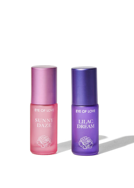 Eye Of Love Love In Bloom Pheromone Perfume Roll-On Set - Day to Night (Sunny Daze & Lilac Dream) Pheromone Perfume Oils for Women to attract Men - 10 ml Roll On Bottles