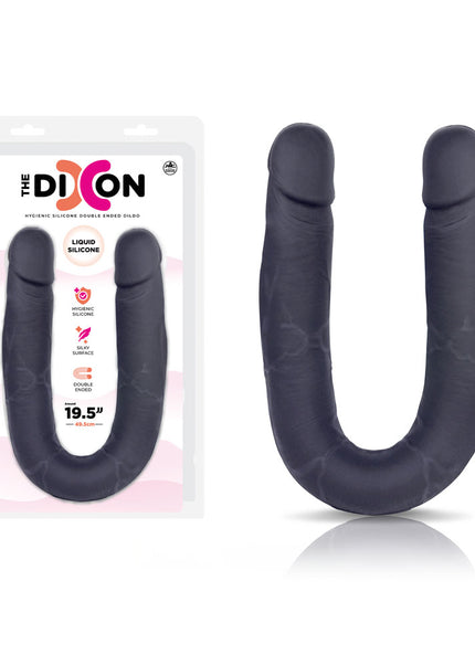 The Dixon - Black - Black 50 cm Silicone Double Dong