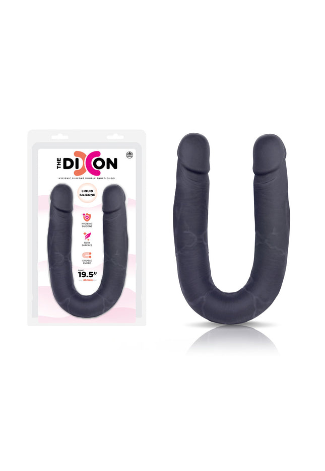 The Dixon - Black - Black 50 cm Silicone Double Dong