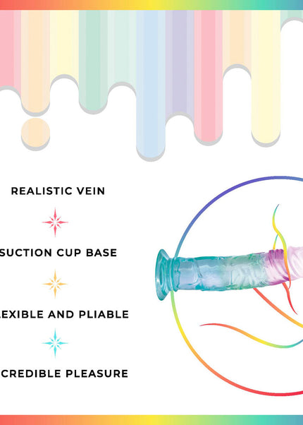 Jellido 18cm Dildo - Clear Coloured 18 cm Dildo