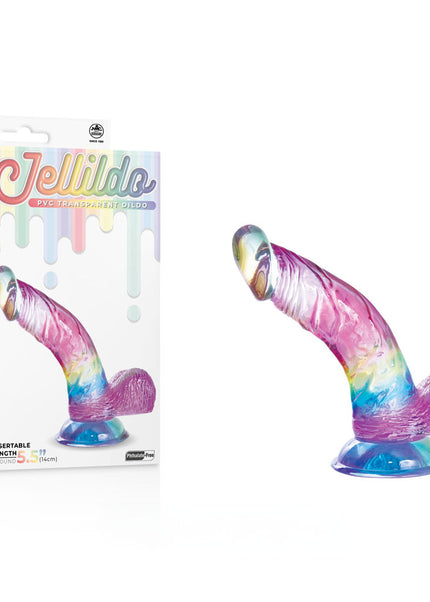 Jellido 14cm Curved Dildo - Clear Coloured 14 cm Dildo