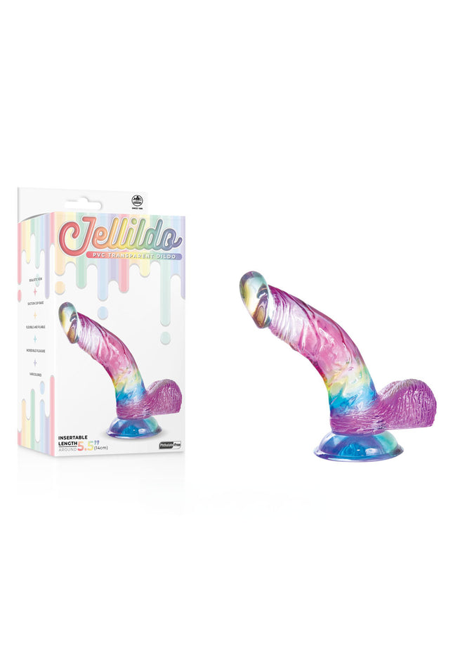 Jellido 14cm Curved Dildo - Clear Coloured 14 cm Dildo