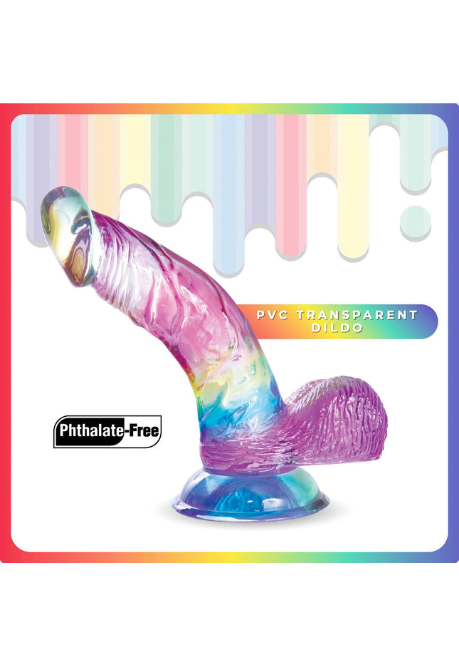 Jellido 14cm Curved Dildo - Clear Coloured 14 cm Dildo