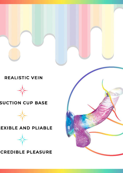 Jellido 14cm Curved Dildo - Clear Coloured 14 cm Dildo