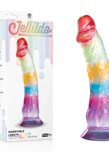 Jellido 16.5cm Dildo - Clear Coloured 16.5 cm Dildo