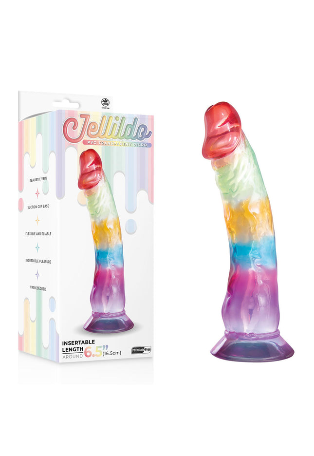 Jellido 16.5cm Dildo - Clear Coloured 16.5 cm Dildo