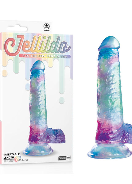 Jellido 15.2cm Dildo - Clear Coloured 15.2 cm Dildo