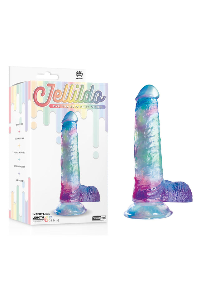 Jellido 15.2cm Dildo - Clear Coloured 15.2 cm Dildo