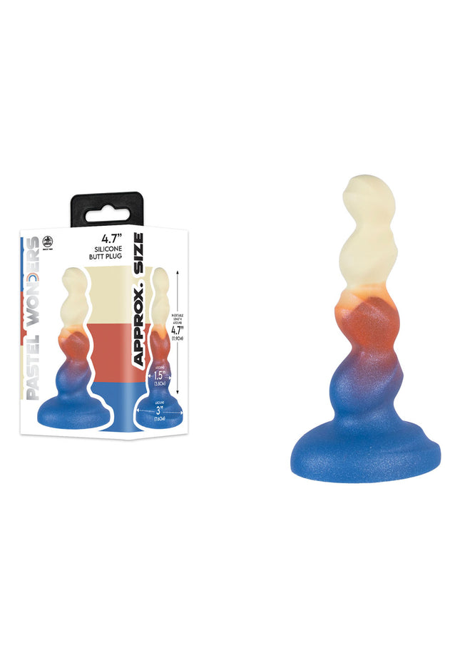 Pastel Wonders - 11.9 cm Silicone Butt Plug - Coloured 11.9 cm Butt Plug