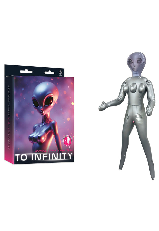 To Infinity - Silver Inflatable Alien Love Doll