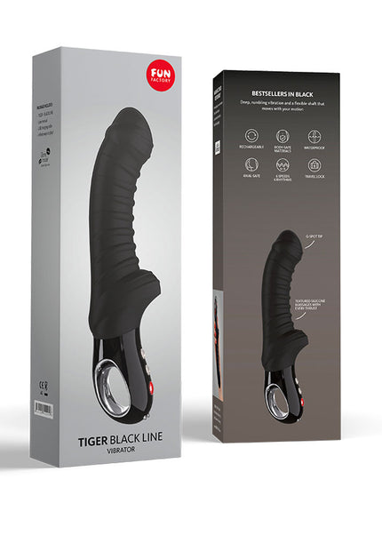 Fun Factory TIGER black - Black 22.3 USB Rechargeable Vibrator