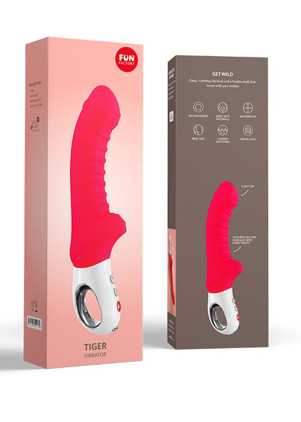 Fun Factory TIGER india red - Red 22.3 USB Rechargeable Vibrator