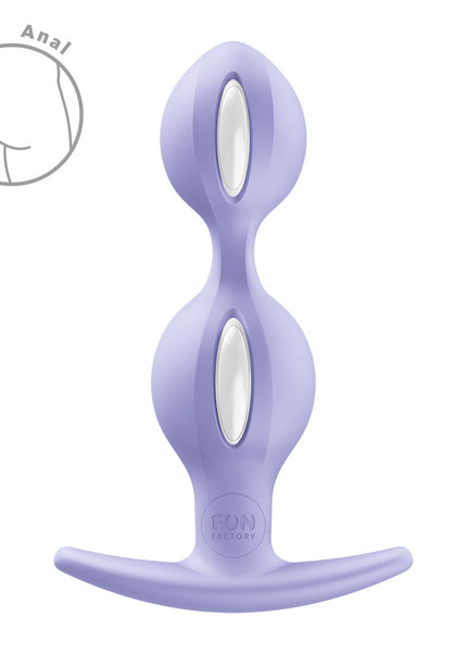 Fun Factory B BALLS DUO Purple - Purple 13 cm Weighted Kegel Balls