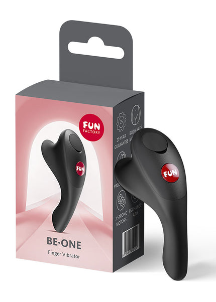 Fun Factory BE-ONE Black - Black USB-C Rechargeable Finger Stimulator