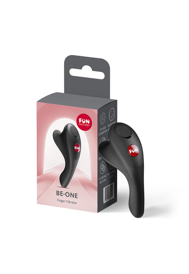 Fun Factory BE-ONE Black - Black USB-C Rechargeable Finger Stimulator