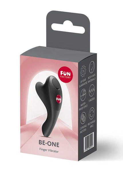 Fun Factory BE-ONE Black - Black USB-C Rechargeable Finger Stimulator