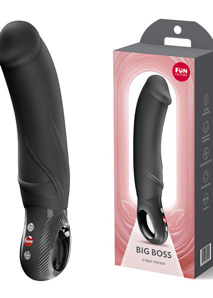 Fun Factory BIG BOSS Black - Black 22.9 cm USB-C Vibrator