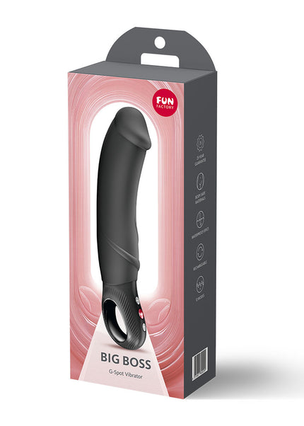 Fun Factory BIG BOSS Black - Black 22.9 cm USB-C Vibrator