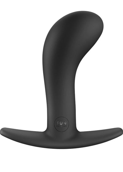 Fun Factory BOOTIE L Black - Black 10.9 cm Large Anal Plug