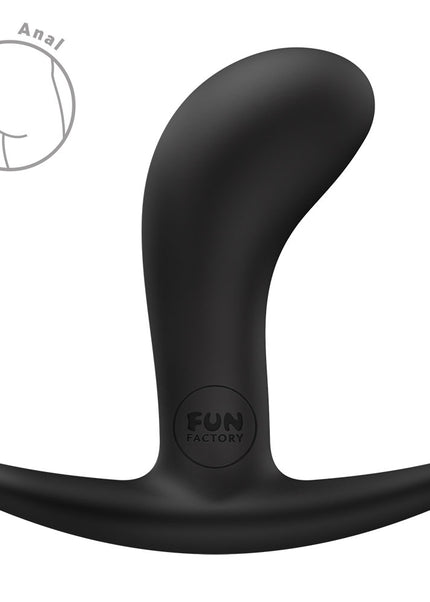 Fun Factory BOOTIE S Black - Black 7.9 cm Small Butt Plug