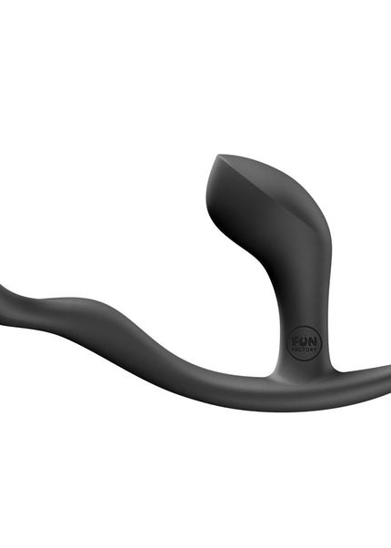 Fun Factory BOOTIE RING Black - Black 14.7 cm Anal Plug with Cock Ring