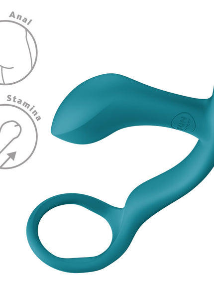 Fun Factory BOOTIE RING Bottle Green - Bottle Green 14.7 cm Anal Plug with Cock Ring