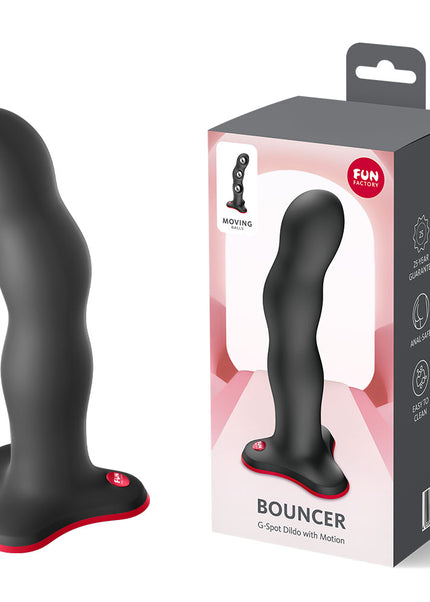 Fun Factory BOUNCER Black - Black 18 cm Dildo