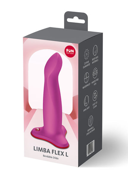 Fun Factory LIMBA FLEX L Magenta - Magenta 17.8 cm Dildo
