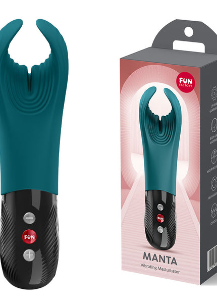Fun Factory MANTA Bottle Green - Bottle Green USB-C Rechargeable Unisex Vibrator