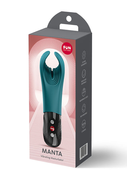 Fun Factory MANTA Bottle Green - Bottle Green USB-C Rechargeable Unisex Vibrator