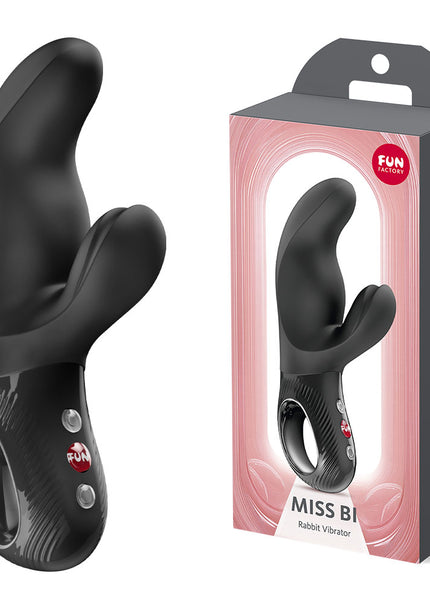 Fun Factory MISS BI Black - Black 17 cm USB-C Rechargeable Vibrator