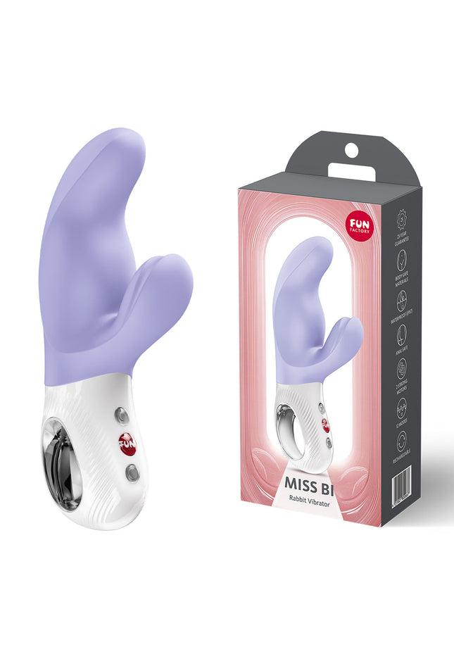 Fun Factory MISS BI Purple - Purple 17 cm USB-C Rechargeable Vibrator
