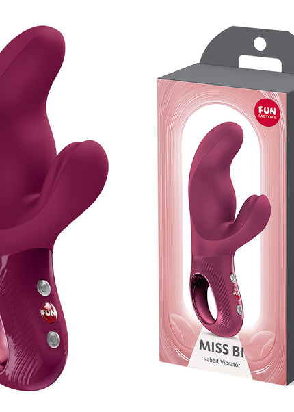 Fun Factory MISS BI Wine Red - Wine Red 17 cm USB-C Rechargeable Vibrator