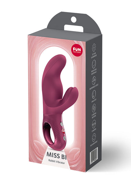 Fun Factory MISS BI Wine Red - Wine Red 17 cm USB-C Rechargeable Vibrator