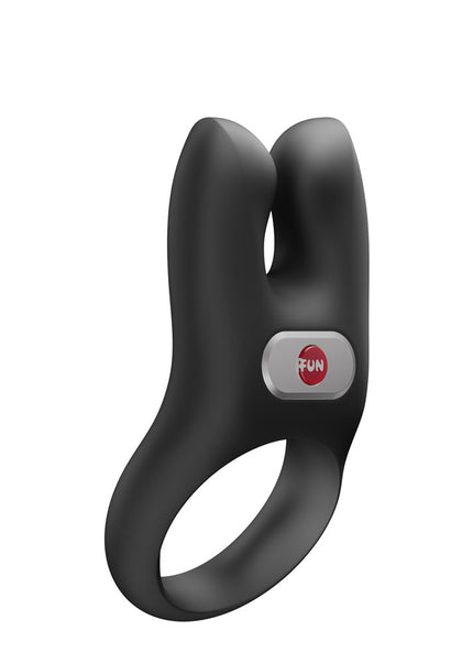 Fun Factory NOS PRO Black - Black USB-C Rechargeable Vibrating Cock Ring