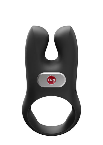 Fun Factory NOS PRO Black - Black USB-C Rechargeable Vibrating Cock Ring
