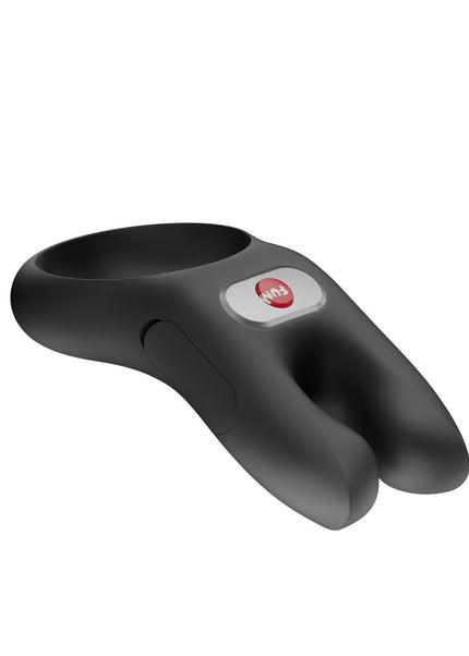 Fun Factory NOS PRO Black - Black USB-C Rechargeable Vibrating Cock Ring