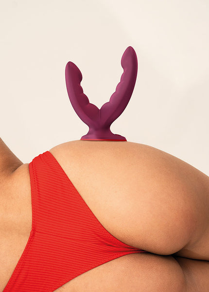 Fun Factory RYDE Wine Red - Wine Red Grinding Dildo